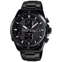 【CASIO】EDIFICE系列 終極元素太陽能電波運動錶(鋼帶-黑紅 EQW-A1110DC-1ADR)