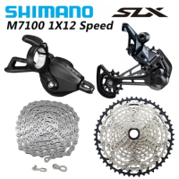 SHIMANO Deore SLX M7100 1X12S Groupset 12V Shift Lever Rear Derailleur SUNSHINE Cassette 12S 46T/50T/52T Mountain Bike Flywheel