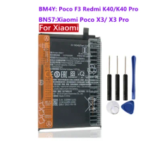 Battery BM4Y For Xiaomi Poco F3 Redmi K40 Pro K40 BN57 For Xiaomi Poco X3/ X3 Pro + Free Tools