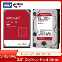 Original Western Digital WD Red 4TB NAS Internal Hard Drive 5400 RPM Class SATA 6 GB/S 1TB 2TB 3TB 6TB HDD HD Harddisk