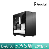 【Fractal Design】Define 7 TG 黑白 鋼化玻璃透側電腦機殼(瑞典精品/GPU-31cm/CPU-18cm)