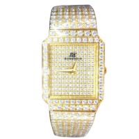 【ROSDENTON 勞斯丹頓】公司貨R1 星光大道滿天星晶鑽時尚腕錶-金-男錶-錶徑25mm(21888-1MGB)