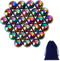 27Pcs Magnet Rainbow Ball Fidget Toy DIY Hematite Stones Toys for Adults Science Kit for Anxiety Rel