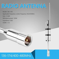 CBC-435 UHF VHF Dual Band Antenna 145/435MHz for Mobile Radio PL-259 Connector
