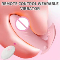 Remote Control Wearable Dildo Vibrator Panties Vibrating G Spot Clitoris Stimulator Butterfly Dildo Vibrator Sex Toys For Women