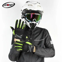SUOMY Men's Summer Motorcycle Gloves Racing Breathable Full Finger Women Protective Guantes Moto Motocross Antiskid Motociclista