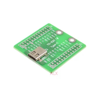 1PCS USB 3.1 cable test board type-c Female Plug jack to DIP Adapter Connector Welded PCB Converter Pinboard