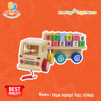 AULIAN KREASI GEMILANG Aulian Toys - Mainan Kayu / Mainan Edukasi / Wooden Toys - truk huruf