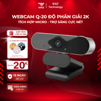 Webcam PC Laptop Q20 2K Có Mic, Siêu Nét, Webcam Máy Tính Cao Cấp Hỗ Trợ Sáng Học Online, Livestream