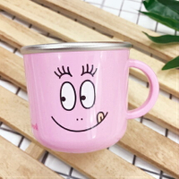 ★啦啦看世界★ 韓國泡泡先生 Barbapapa 304 不鏽鋼杯 / 生日禮物 副食品 寶寶 餐具 叉匙 防滑 卡通杯
