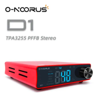 O-NOORUS D1 TPA3255 PFFB Stereo Power Amplifier 300Wx2 with Treble Bass Tone,Subwoofer,Pre-out, for Home Theater