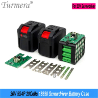 Sarung Bateri Pemutar Skru, Turmera, 20V dan 21V, 5S2P dan 10X, 5S4P dan 20X, Pemegang Sel 18650, BM