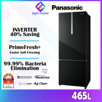 465L PANASONIC AI ECONAVI Inverter 2 Door Bottom Freezer Refrigerator |   NR-BX471CPSM/NR-BX471WGKM