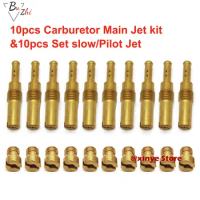 20PCS Carburetor Main Jet kit &amp; Slow/Pilot Jet Set for PWK Keihin OKO CVK For KOSO,Stage-6, Polini, etc.