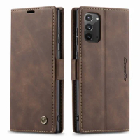 Leather Flip Case For Samsung Galaxy Note 20 Cover Luxury Shockproof Card Wallet Phone Book For Samsung Note 20 Case Note20