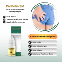 Propolis SM untuk Gatal Pantat dan Selangkangan Infeksi Jamur Panu Kadas Kudis Kurap Eksim Kering