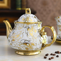 茶壺 歐式咖啡具高檔下午茶陶瓷咖啡壺大容量茶壺冷水壺復古家用創意
