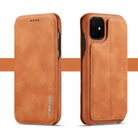 Genuine Leather Flip Cover for iPhone 11 Pro Max 11Pro Case Card Slot Magnet Cover for iPhone 11 2019 Pro Max Stand Holder Funda