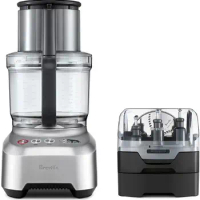 Breville Sous Chef 16 Cup Peel &amp; Dice Food Processor, Brushed Aluminum, BFP820BAL,Silver