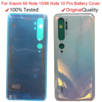 Original for Xiaomi Mi Note 10 Pro Battery Cover Rear Glass Door Housing for Xiaomi Mi Note 10 Mi CC9 Pro Back Battery Cover