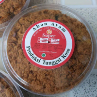 (Paket Hemat) Abon Ayam Super Tunggal Roso 4 Toples X100Gr Food Snacks Jajanan Makanan Pasti Ori