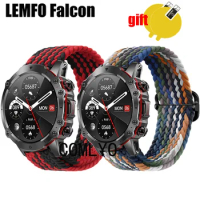 3in1 For LEMFO Falcon Strap smart watch Band Nylon Belt Adjustable Soft Wristband Bracelet Screen protector film