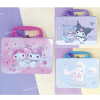 小禮堂 Sanrio 三麗鷗 手提鐵盒存錢筒 (歡樂時光) 美樂蒂 酷洛米 大耳狗