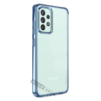 CITY晶鑽彩盾 三星 Samsung Galaxy A52s / A52 5G 抗發黃透明殼 氣囊軍規防摔殻(遠峰藍)