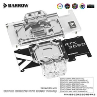 BARROW full coverage Water Block use for ZOTAC GAMING RTX 3090X/3080 TI AMP Trinlty GPU card Support Backplate BS-ZOXG3090-PA2B