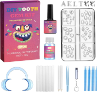 DIY Teeth Gem KitCrystals Jewelry Teeth Kit Teeth Gems SetTeeth Gems Kit Fashionable Set with Shiny 