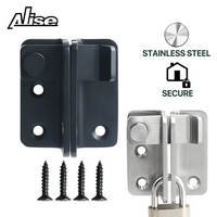 Shed Lock Gate Lock Door Bolt Lock Gate Latch Tiny Padlock Hasp for Wooden Gates Garden Shed Cupboard, Stainless Steel Hardware