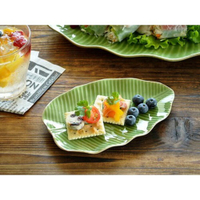 日本製美濃燒樹葉造型點心盤 盤 甜點盤 蛋糕盤 海南度假 盤子 小碟 廚房用具 廚房用品 現貨