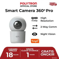 CTRL Smart IP Camera 4MP Indoor PTZ 360 CCTV WiFi Garansi 18 Bulan SC INZ41 1x SC INZ41