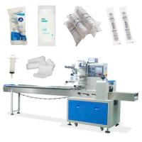 syringe packaging machine medical supplies flow wrap machine