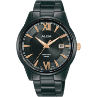 【ALBA】雅柏官方授權A1 男 日系時尚腕錶-黑-41mm(AS9N67X1)