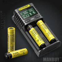 NITECORE UMS2 Automatic Universal 3A Quick Charger Intelligent USB Dual-Slot Super Liion Ni-Cd Ni-MH IMR Without Battery