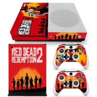 Red dead redemption 2 Factory Price for Xbox one s Console PVC Skin Sticker for Xbox one S Controller Skin Decals