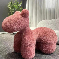 Children's Rocking Horse Chair Sofa Pony chair in the living room internet cartoon chair creative so
