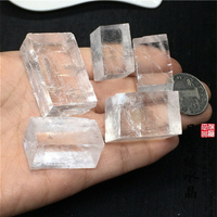 純天然方解石小塊原石白方解實物圖一組總重97克