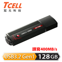 TCELL 冠元 USB3.2 128GB 4K FIRE 璀璨熾紅隨身碟