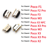 2PCS/LOT New USB Charging Connector Port Dock Charge For Xiaomi Mi Poco F1 F2 Pro M3 F3 X3 NFC X3 Pro Charging Port Connector