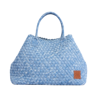 Chan รุ่น A-510 กระเป๋าสานผ้ายีนส์ Oversized Tote Bag (4 สี) ส่งในไทย