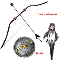 120CM Akemi Homura Bow And Arrow Cosplay Weapon Shield Puella Magi Madoka Magica Halloween Costumes Props Accessories