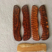 1 Pair Hand Made DIY Snakewood Handle Scales for 111 mm Swiss Army Knife