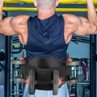 เข็มขัด Hip Thrust อุปกรณ์ออกกำลังกายสะโพกแบบพกพา สำหรับท่าดิปและดัมเบล