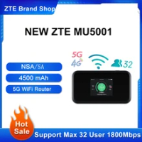 Unlocked ZTE MU5001 4500mAh Battery 5G WiFi 6 Router Sim Card Router 4G 5G Portable wifi Router 5G Mobile WIFI router 5G Mifis