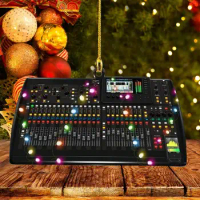 DJ Christmas Ornament Stylish Acrylic DJ Music Ornament Mixer Console Audio Ornament For Christmas Tree Decor Gifts For DJ Lover