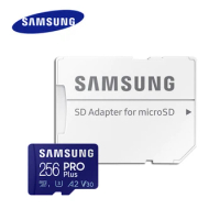 SAMSUNG PRO Plus Micro SD 256GB Memory Card 128GB Class 10 U3 MicroSD Card A2 V30 Trans Flash 512GB U3 4K Micro SDXC