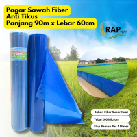 (Isi 2 roll) Pagar Sawah Pinian Panjang 90m x Lebar 60cm/Plastik Fiber Anti Tikus Panjang 90m x Leba