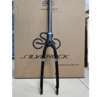 SILVEROCK Fork Carbon ​Tube Length 450mm 406 20'' 451 Caliper Rim V Brake Disc Brake 74mm for FNHON TERN JAVA Minivelo Bicycles